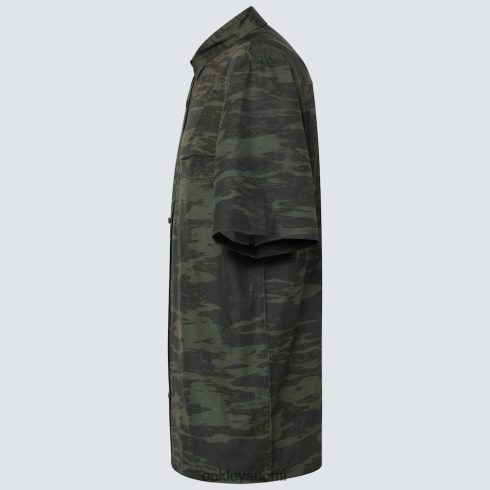 Oakley koko päivän rc-paita sivellin tiikeri camo vihreä vaatteet 2T48V42242