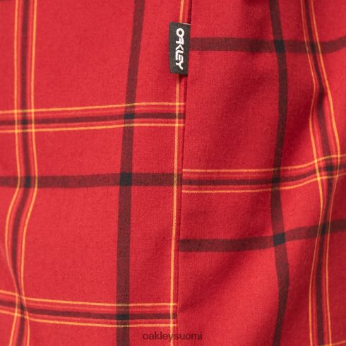 Oakley pacific-painike alas ss rauta punainen shekki vaatteet 2T48V42536