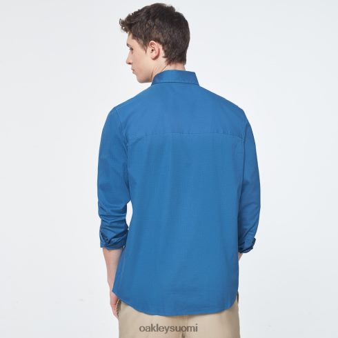 Oakley työvaatteet patch ls paita tähtienvälinen sininen vaatteet 2T48V42401