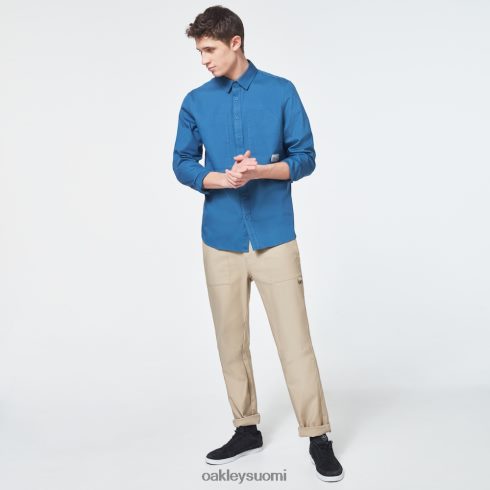 Oakley työvaatteet patch ls paita tähtienvälinen sininen vaatteet 2T48V42401