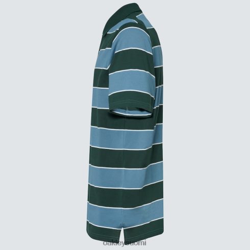 Oakley retro pehmeä raita hunter green/copen blue vaatteet 2T48V42349