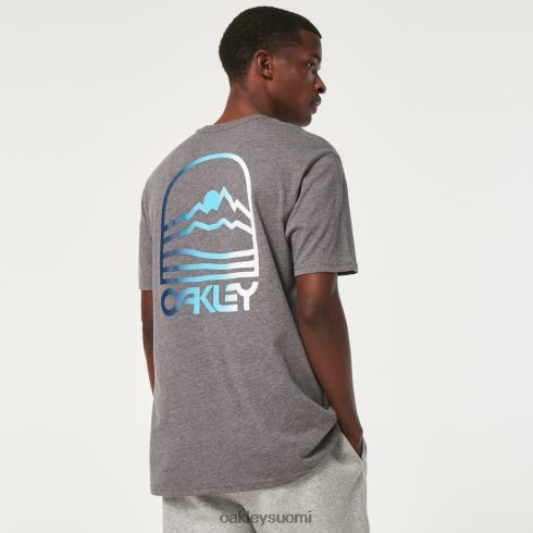 Oakley gradientti vuori b1b tee uusi urheilullinen harmaa vaatteet 2T48V42383