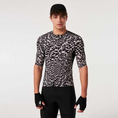 Oakley kestävyys dazzle camo jersey abstrakti musta/valkoinen vaatteet 2T48V42261