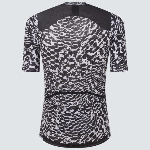 Oakley kestävyys dazzle camo jersey abstrakti musta/valkoinen vaatteet 2T48V42261