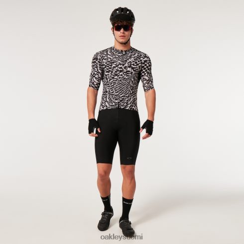 Oakley kestävyys dazzle camo jersey abstrakti musta/valkoinen vaatteet 2T48V42261