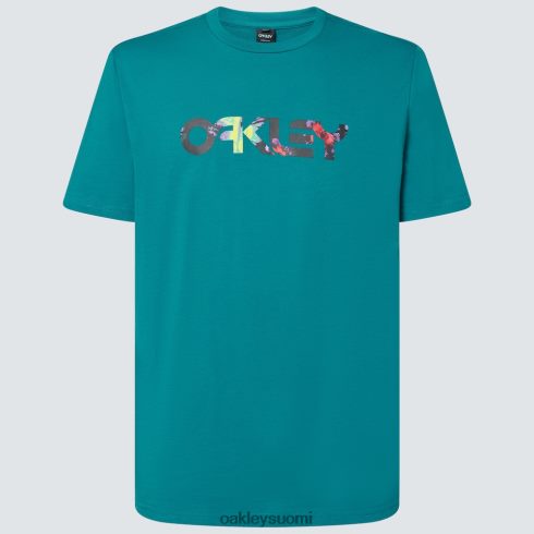 Oakley kukkainen splah b1b tee auroran sininen vaatteet 2T48V42116