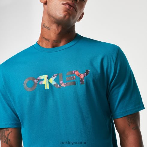 Oakley kukkainen splah b1b tee auroran sininen vaatteet 2T48V42116