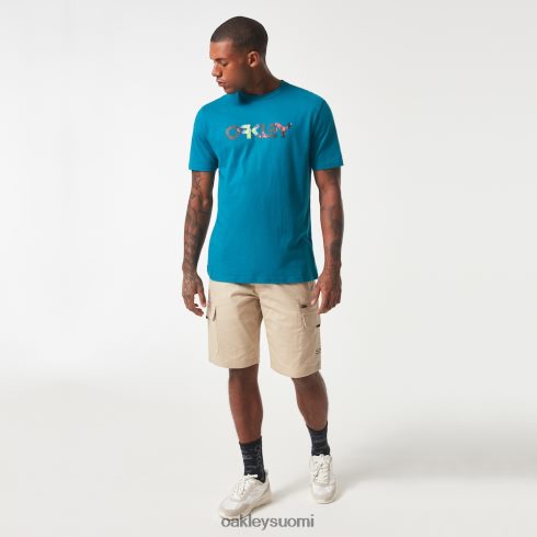 Oakley kukkainen splah b1b tee auroran sininen vaatteet 2T48V42116