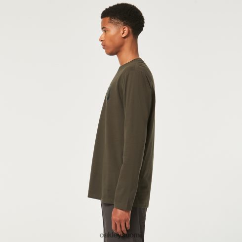 Oakley lukittu b1b ls tee uusi tumma sivellin vaatteet 2T48V42373