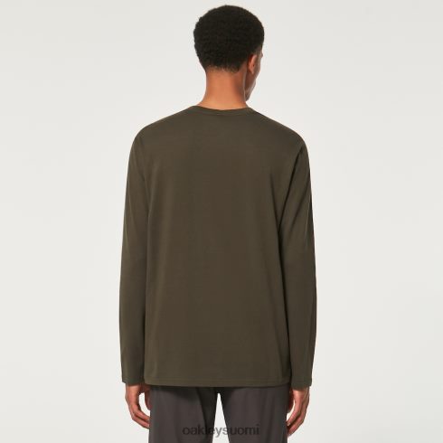 Oakley lukittu b1b ls tee uusi tumma sivellin vaatteet 2T48V42373