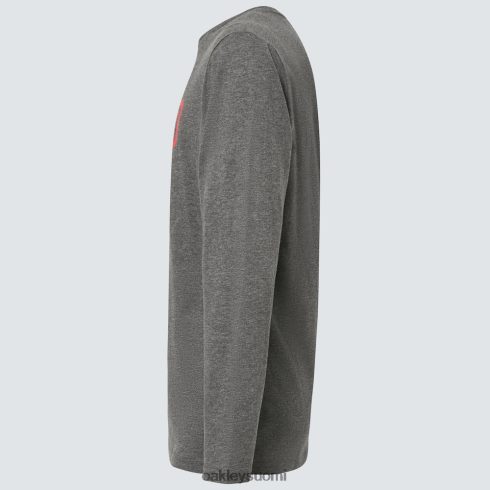 Oakley lukittu b1b ls tee uusi urheilullinen harmaa vaatteet 2T48V42369