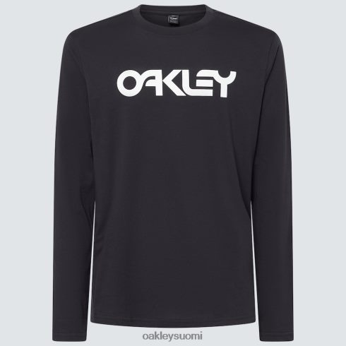 Oakley mark ii l/s tee 2.0 musta valkoinen vaatteet 2T48V42584