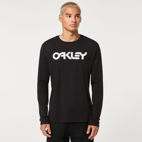 Oakley mark ii l/s tee 2.0 musta valkoinen vaatteet 2T48V42584