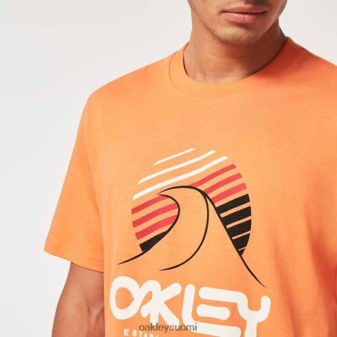 Oakley one wave b1b tee pehmeä oranssi vaatteet 2T48V42138