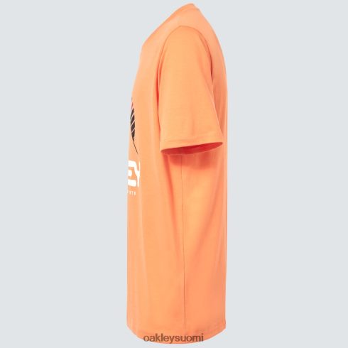 Oakley one wave b1b tee pehmeä oranssi vaatteet 2T48V42138