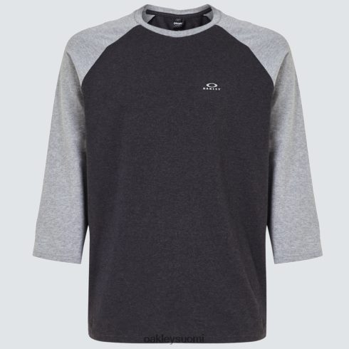 Oakley relax raglan 3/4 tee kaksinkertainen harmaa kanerva vaatteet 2T48V42470