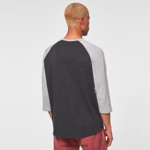 Oakley relax raglan 3/4 tee kaksinkertainen harmaa kanerva vaatteet 2T48V42470