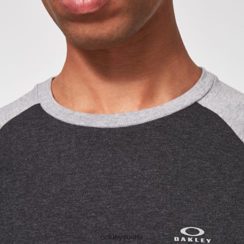 Oakley relax raglan 3/4 tee kaksinkertainen harmaa kanerva vaatteet 2T48V42470