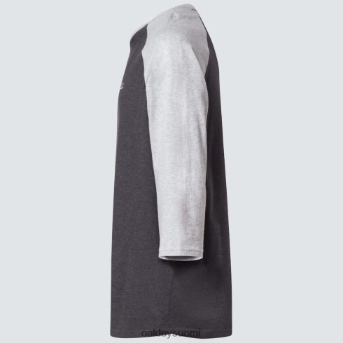 Oakley relax raglan 3/4 tee kaksinkertainen harmaa kanerva vaatteet 2T48V42470