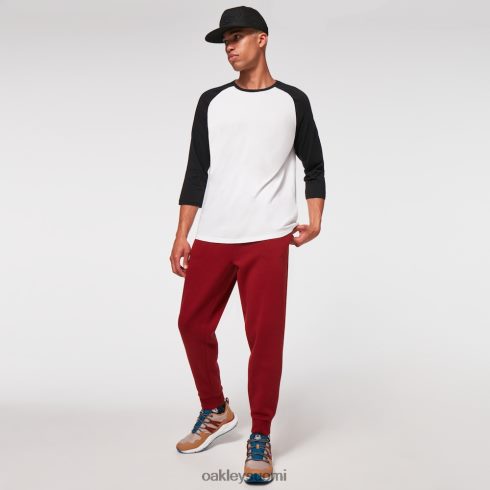 Oakley relax raglan 3/4 tee luonnonvalkoinen/musta vaatteet 2T48V42469