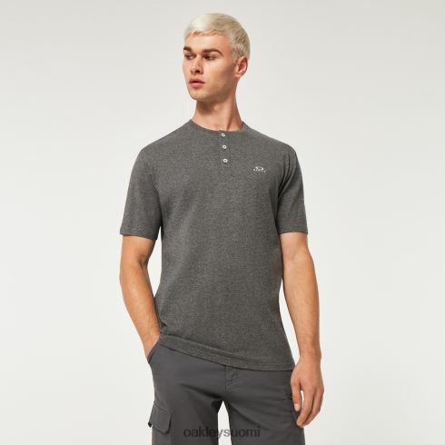 Oakley rento henley tee uusi urheilullinen harmaa vaatteet 2T48V42203