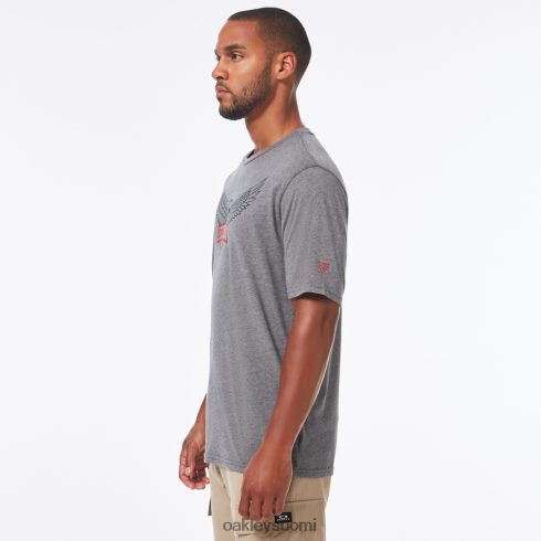 Oakley si eagle tab tee urheilullinen kanervan harmaa vaatteet 2T48V42483