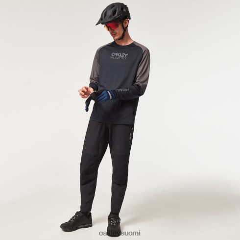 Oakley tehdaspilotin mtb ls jersey ii musta/taottu rauta vaatteet 2T48V42620