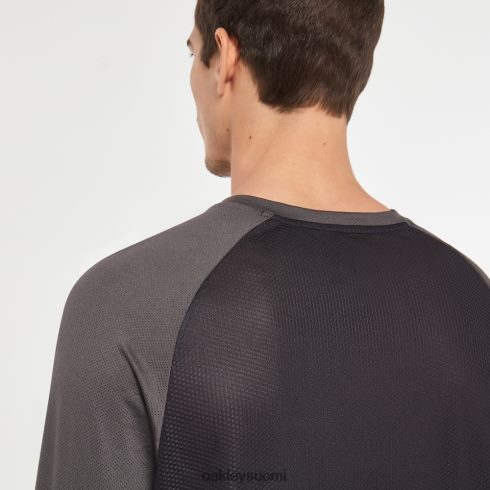 Oakley tehdaspilotin mtb ls jersey ii musta/taottu rauta vaatteet 2T48V42620