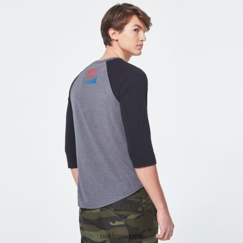 Oakley usa gradient ellipsi 3/4 tee uusi urheilullinen harmaa vaatteet 2T48V42404