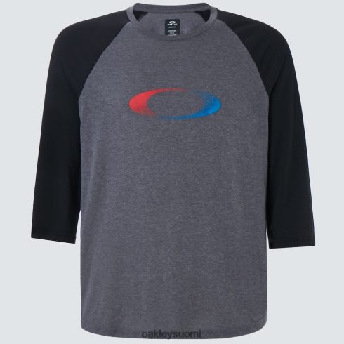 Oakley usa gradient ellipsi 3/4 tee uusi urheilullinen harmaa vaatteet 2T48V42404