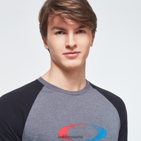 Oakley usa gradient ellipsi 3/4 tee uusi urheilullinen harmaa vaatteet 2T48V42404